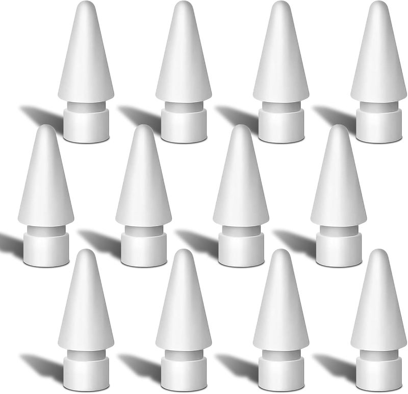 Walant Replacement Tips for Apple Pencil 1st/2nd Gen & Pro/USB-C | Original Feeling & High Sensitivity | Durable Nibs for Writing/Drawing | Compatible with Paper-Like Screen Protector (12 Pack White) - Image 1